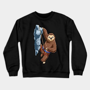 Sloth As A Mountaineer Crewneck Sweatshirt